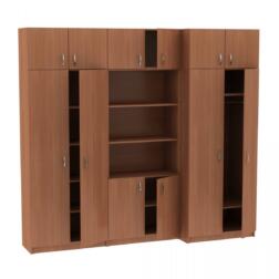 Секция из трех шкафов с антресолями МТ 14-34-7 Вишня Оксфорд