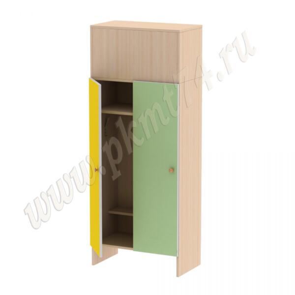 Шкаф детский двухместный МТ 17-14 Мол-Жёлт-Салат