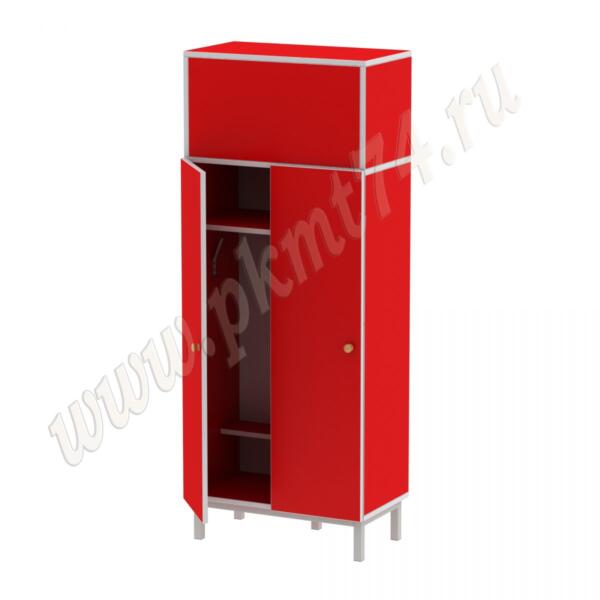 Шкаф детский на два отделения МТ 17-76 Красный