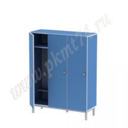 Шкаф детский трехсекционный без короба МТ 17-78 Голубой Шкаф детский трехсекционный без короба МТ 17-78 Голубой