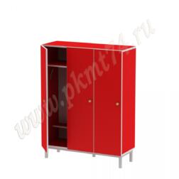 Шкаф детский трехсекционный без короба МТ 17-78 Красный Шкаф детский трехсекционный без короба МТ 17-78 Красный