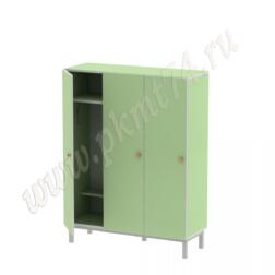 Шкаф детский трехсекционный без короба МТ 17-78 Салатовый Шкаф детский трехсекционный без короба МТ 17-78 Салатовый