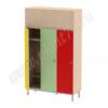 Шкаф детский трехсекционный МТ 17-78 Дуб Молочный-Салатовый-Желт-Кр