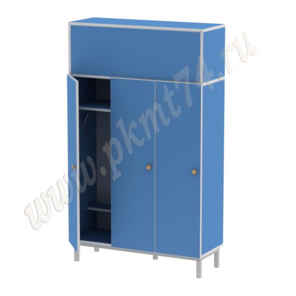 Шкаф детский трехсекционный МТ 17-78 Голубой