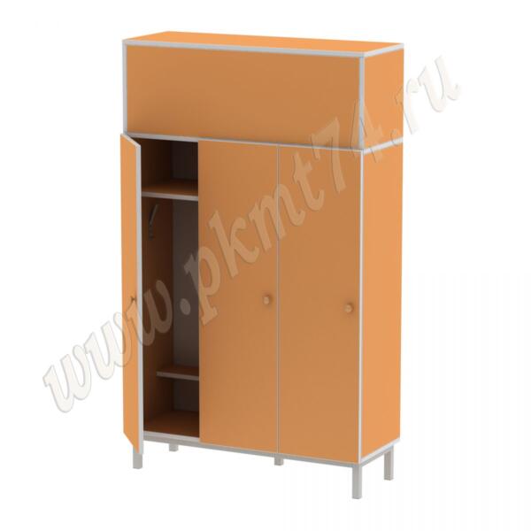 Шкаф детский трехсекционный МТ 17-78 Оранжевый (Манго)