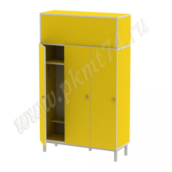 Шкаф детский трехсекционный МТ 17-78 Желтый