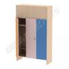 Шкаф для детей трехместный МТ 17-15 Дуб Молочный-Оранж-Ирис-Голубой
