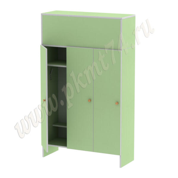 Шкаф для детей трехместный МТ 17-15 Салатовый