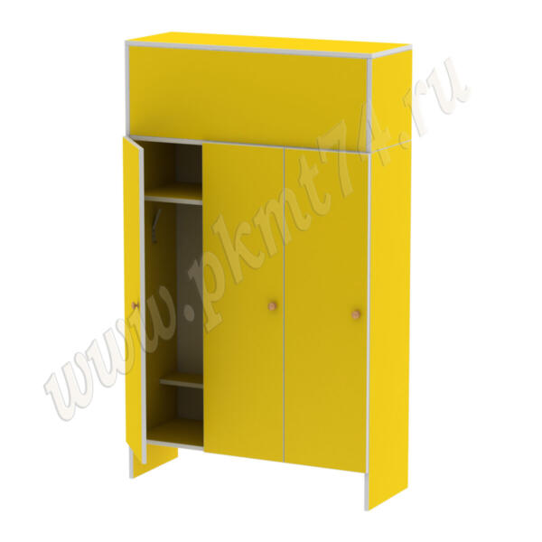 Шкаф для детей трехместный МТ 17-15 Желтый