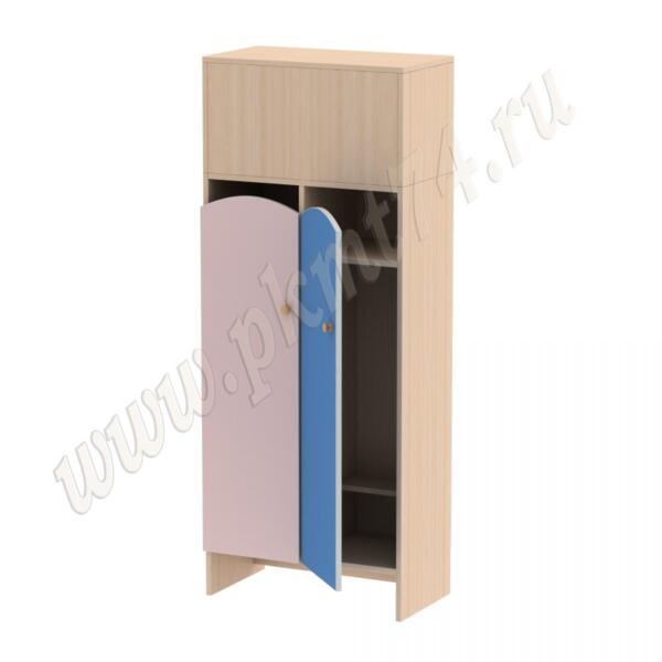 Шкаф для детской одежды МТ 17-98 Дуб Молочный - Ирис - Голубой Шкаф для детской одежды МТ 17-98 Дуб Молочный - Ирис - Голубой