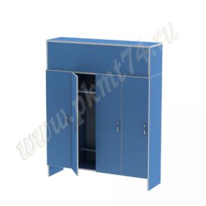 Шкаф для детской одежды на четыре отделения МТ 17-92 Голубой Шкаф для детской одежды на четыре отделения МТ 17-92 Голубой