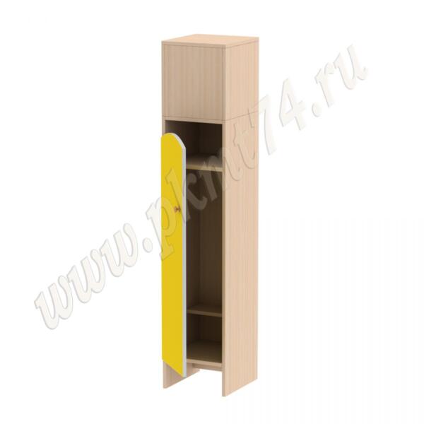 Шкаф для детской одежды Волна 1 без короба МТ 17-99 Мол-Жёлт Шкаф для детской одежды Волна 1 без короба МТ 17-99 Мол-Жёлт