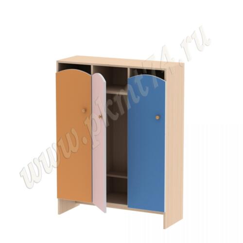 Шкаф для детской одежды Волна 3 без короба МТ 17-97 Мол-Оранж-Голуб Шкаф для детской одежды Волна 3 без короба МТ 17-97 Мол-Оранж-Голуб
