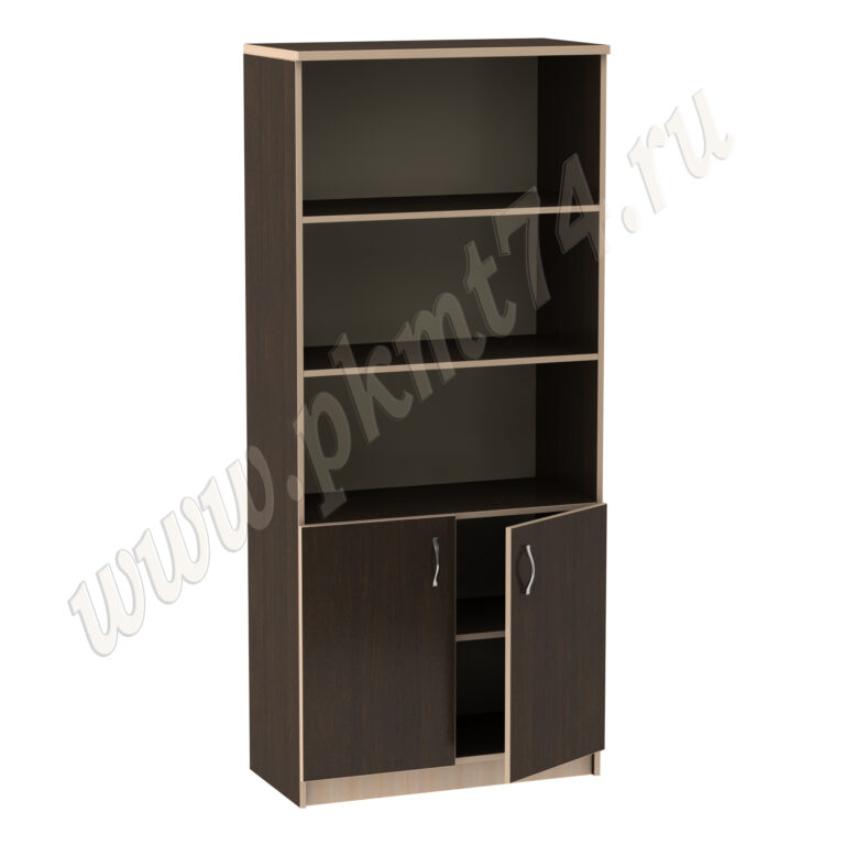 Шкаф с полками и дверками МТ 14-2 Венге-Молочный Шкаф с полками и дверками МТ 14-2 Венге-Молочный