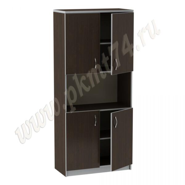 Шкаф для документов с нишей МТ 14-36 Венге-Алюминий
