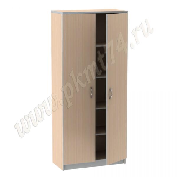 Шкаф для документов закрытый МТ 14-3 Молочный-Алюминий