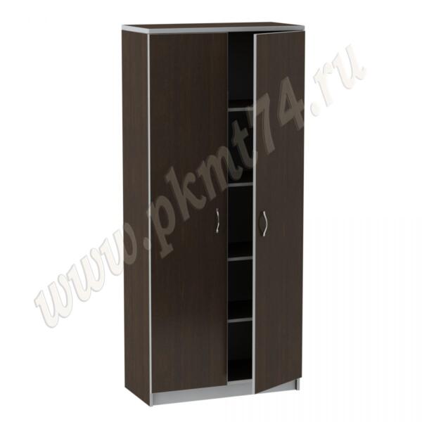 Шкаф для документов закрытый МТ 14-3 Венге-Алюминий