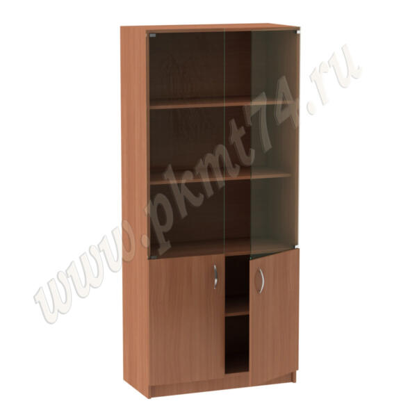 Шкаф для документов закрытый со стеклом МТ 14-4 Вишня Оксфорд Шкаф для документов закрытый со стеклом МТ 14-4 Вишня Оксфорд