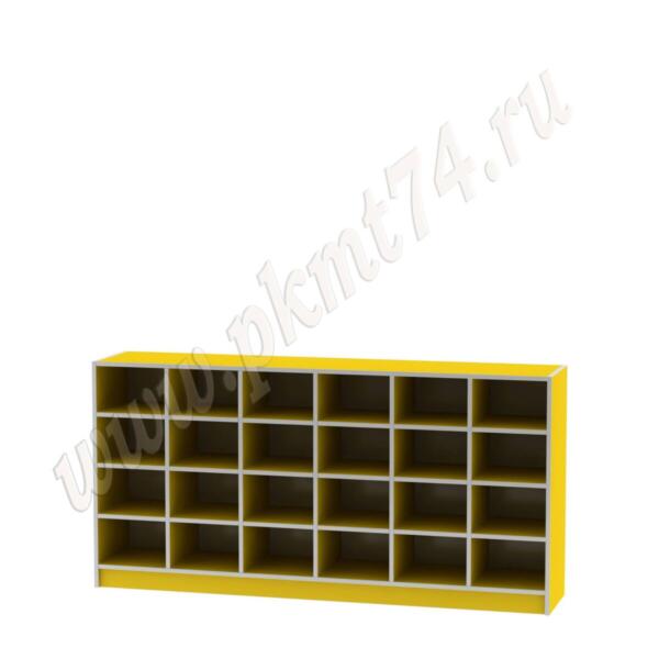 Шкаф для горшков 24 ячейки Мт 17-42 Желтый