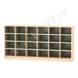 Шкаф для горшков 24 ячейки Мт 17-42 Дуб Молочный-Салатовый Шкаф для горшков 24 ячейки Мт 17-42 Дуб Молочный-Салатовый