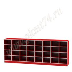 Шкаф для горшков 32 ячейки МТ 17-43 Красный Шкаф для горшков 32 ячейки МТ 17-43 Красный