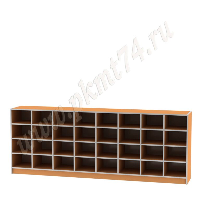 Шкаф для горшков 32 ячейки МТ 17-43 Оранжевый (Манго)