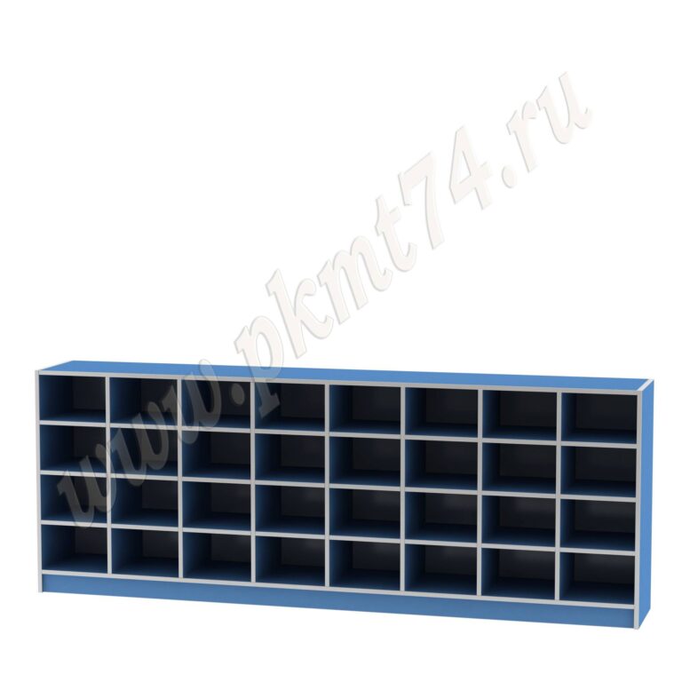 Шкаф для горшков 32 ячейки МТ 17-43 Голубой
