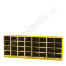 Шкаф для горшков 32 ячейки МТ 17-43 Желтый Шкаф для горшков 32 ячейки МТ 17-43 Желтый