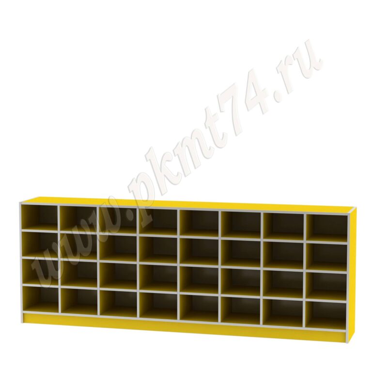 Шкаф для горшков 32 ячейки МТ 17-43 Желтый