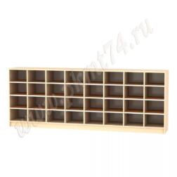 Шкаф для горшков 32 ячейки МТ 17-43 Дуб Молочный-Оранжевый Шкаф для горшков 32 ячейки МТ 17-43 Дуб Молочный-Оранжевый