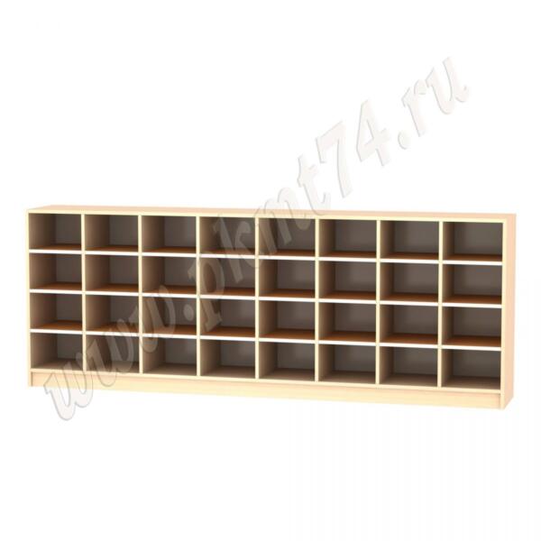 Шкаф для горшков 32 ячейки МТ 17-43 Дуб Молочный-Оранжевый