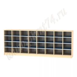 Шкаф для горшков 32 ячейки МТ 17-43 Дуб Молочный-Голубой Шкаф для горшков 32 ячейки МТ 17-43 Дуб Молочный-Голубой