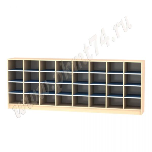 Шкаф для горшков 32 ячейки МТ 17-43 Дуб Молочный-Голубой