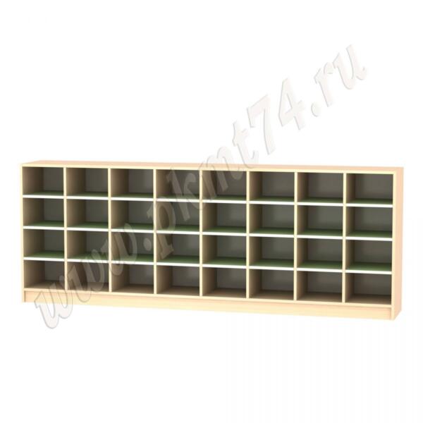 Шкаф для горшков 32 ячейки МТ 17-43 Дуб Молочный-Салатовый