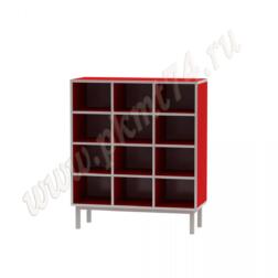 Шкаф для горшков на 12 ячеек МТ 17-84 Красный