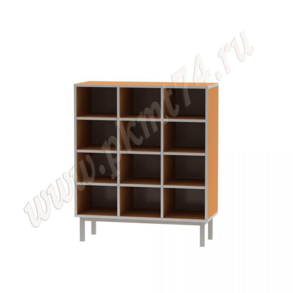 Шкаф для горшков на 12 ячеек МТ 17-84 Оранжевый (Манго)