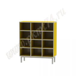 Шкаф для горшков на 12 ячеек МТ 17-84 Желтый
