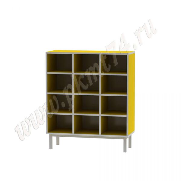Шкаф для горшков на 12 ячеек МТ 17-84 Желтый