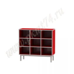 Шкаф для горшков на девять ячеек МТ 17-80 Красный