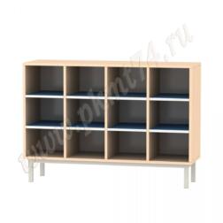 Шкаф для горшков на каркасе МТ 17-81 Дуб Молочный-Голубой