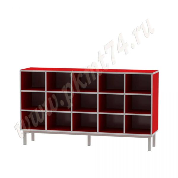 Стеллаж для горшков на 15 ячеек МТ 17-82 Красный