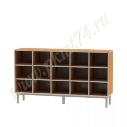 Стеллаж для горшков на 15 ячеек МТ 17-82 Оранжевый (Манго)