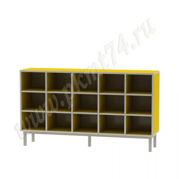 Стеллаж для горшков на 15 ячеек МТ 17-82 Желтый