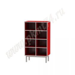 Шкаф для горшков на восемь ячеек МТ 17-83 Красный