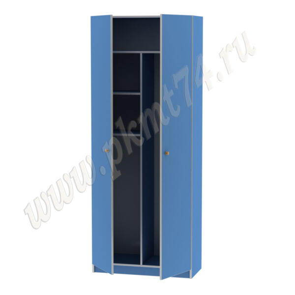Шкаф для хранения хозяйственного инвентаря МТ 17-16 Голубой
