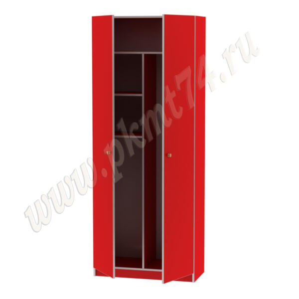 Шкаф для хранения хозяйственного инвентаря МТ 17-16 Красный