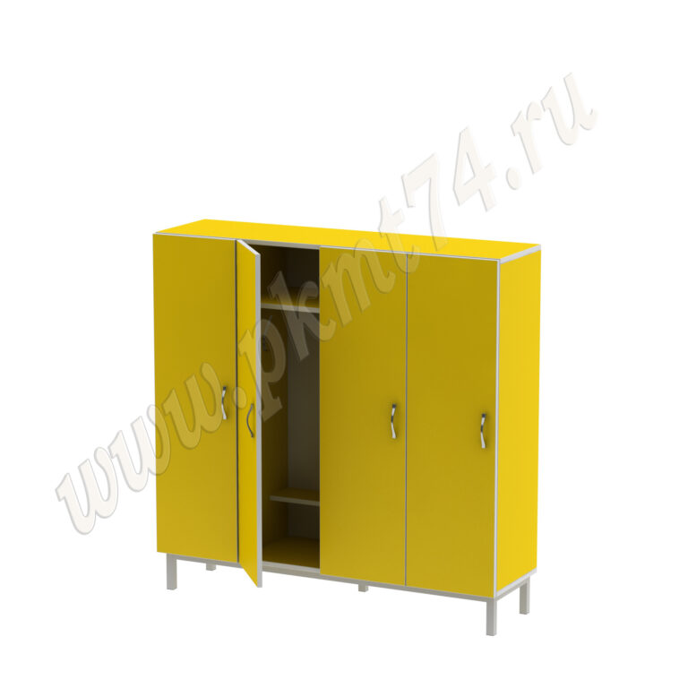 Шкаф для одежды детей на каркасе МТ 17-87 Желтый