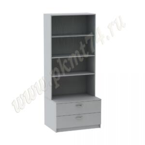 Шкаф для выставки в школьном музее МТ 12-8 Серый