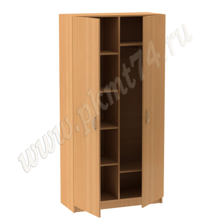 Шкаф комбинированный с хромированной трубой МТ 14-13 Бук Бавария светлый Шкаф комбинированный с хромированной трубой МТ 14-13 Бук Бавария светлый