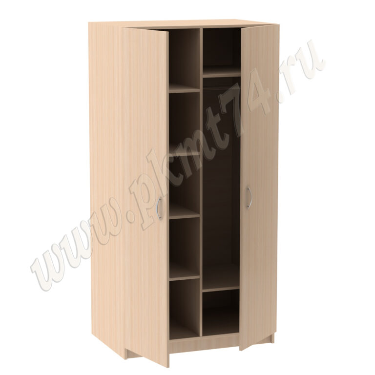 Шкаф комбинированный с хромированной трубой МТ 14-13 дуб Молочный Шкаф комбинированный с хромированной трубой МТ 14-13 дуб Молочный